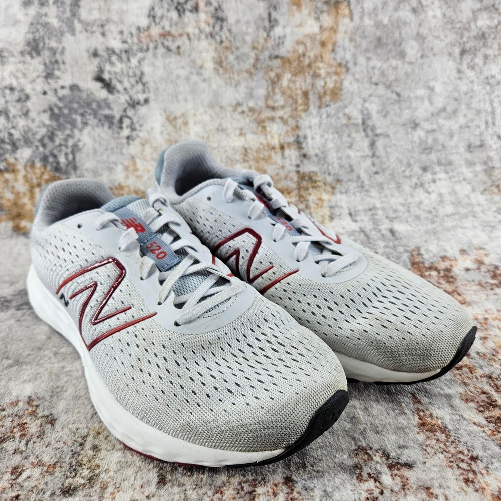 New Balance 520 V8 Running Shoes Mens 8 Extra Wide 4E Grey M520LR8 Training